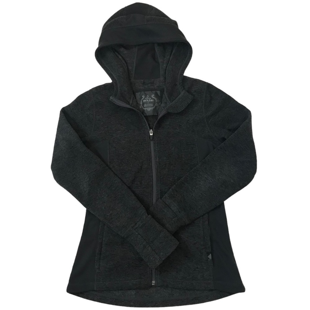 PrAna Women's Grey Drea Front-Zip Hoodie/Jacket Size S